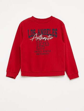 Conjunto sweatshirt + calças estilo campus - 2 peças