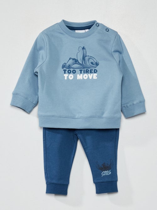 Conjunto sweatshirt + calças 'Lilo e Stitch' - Kiabi