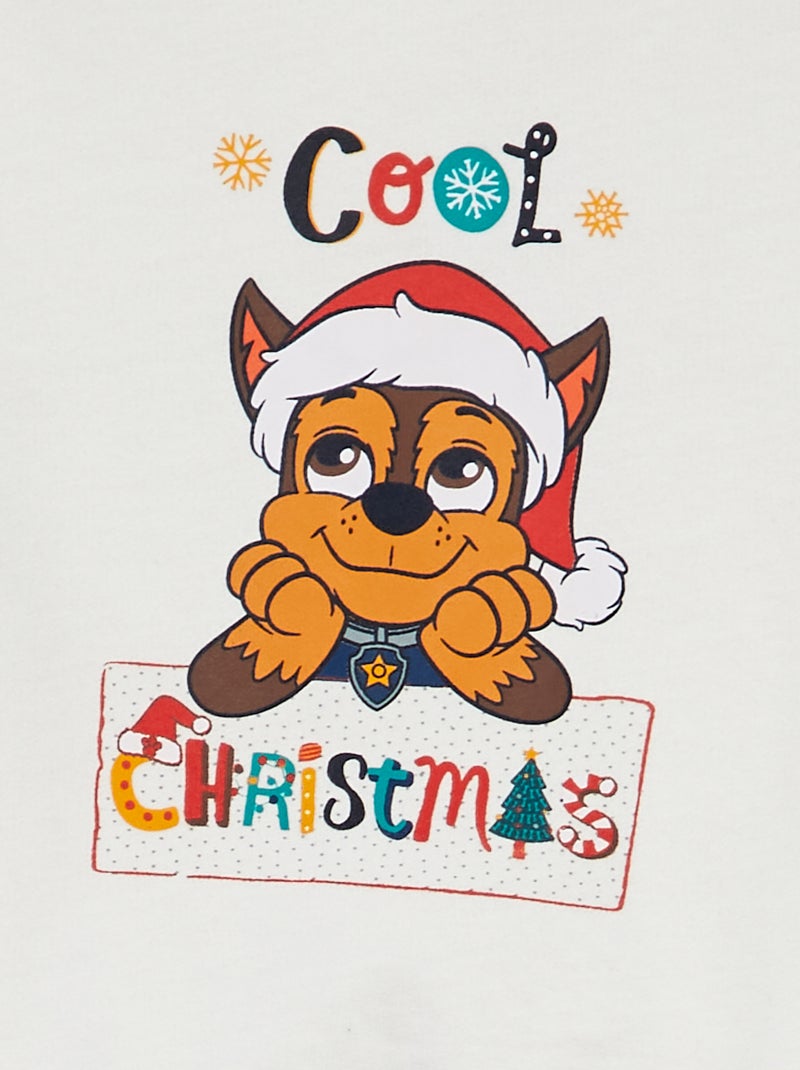 Conjunto sweatshirt + calças 'Patrulha Pata'  - 2 peças BRANCO - Kiabi