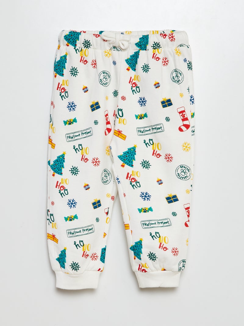 Conjunto sweatshirt + calças 'Patrulha Pata'  - 2 peças BRANCO - Kiabi