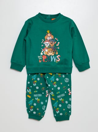 Conjunto sweatshirt + calças 'Patrulha Pata'  - 2 peças