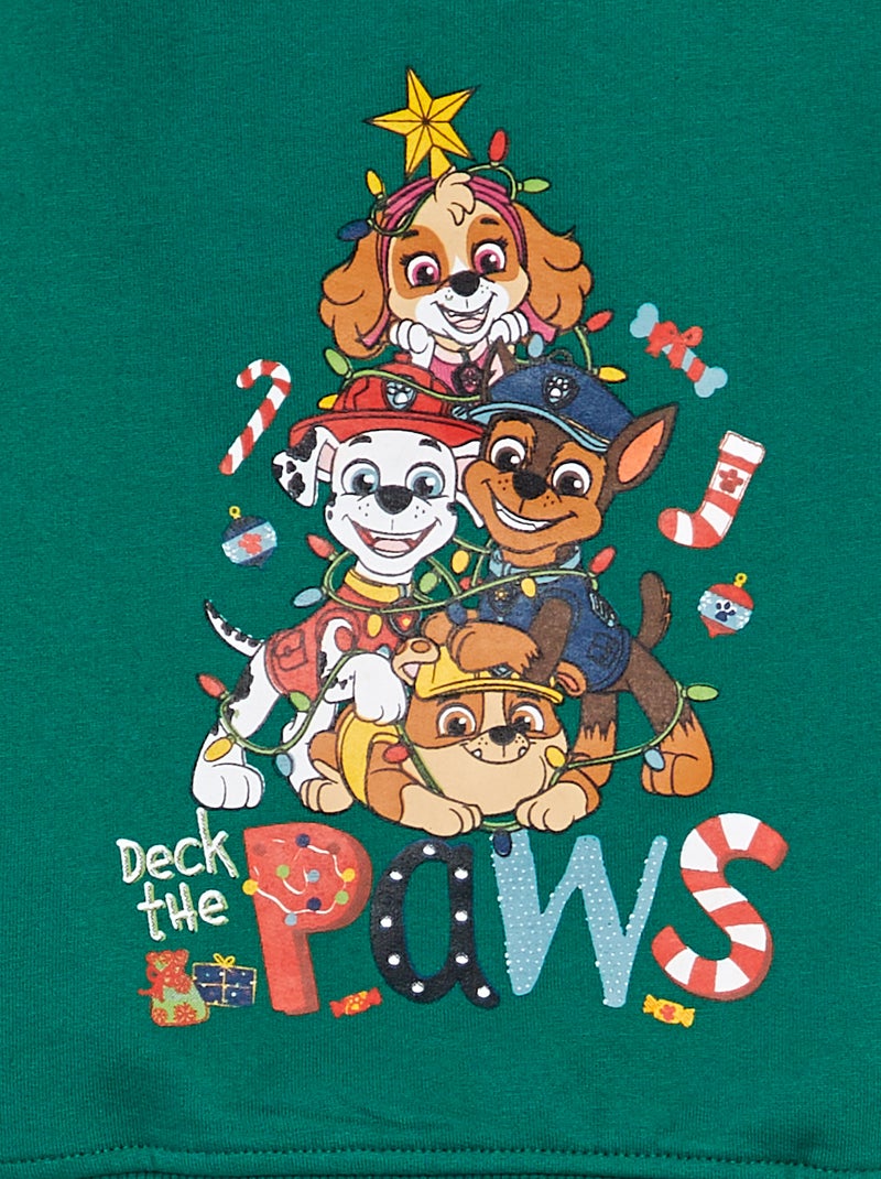 Conjunto sweatshirt + calças 'Patrulha Pata'  - 2 peças VERDE - Kiabi