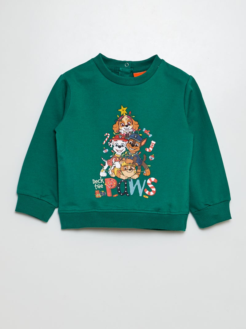 Conjunto sweatshirt + calças 'Patrulha Pata'  - 2 peças VERDE - Kiabi