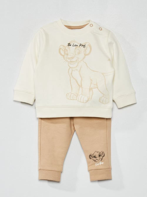 Conjunto sweatshirt + calças 'Simba' - Kiabi