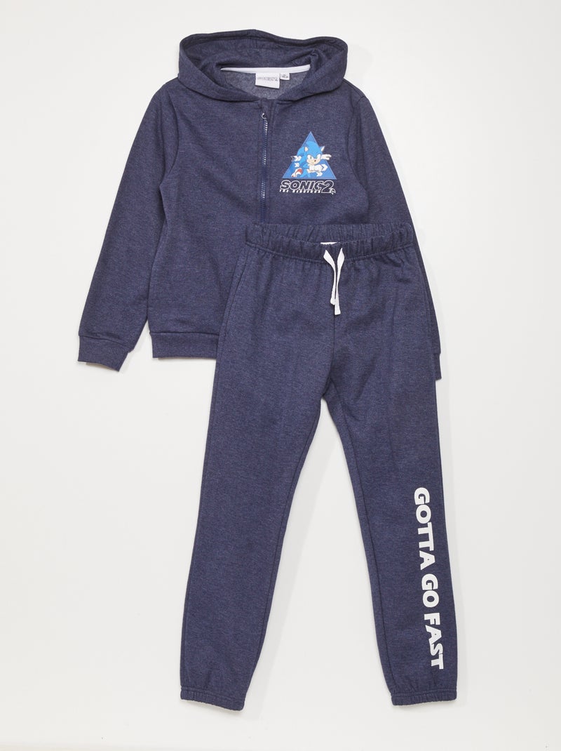 Conjunto sweatshirt + calças 'Sonic' AZUL - Kiabi