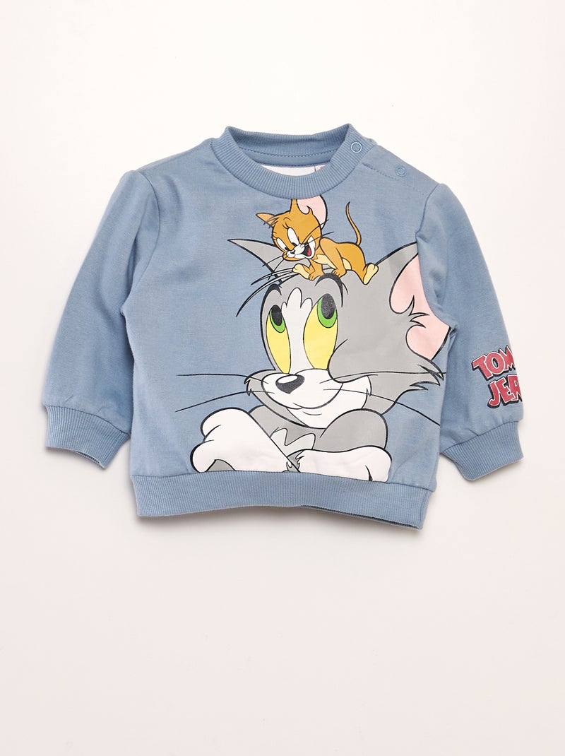 Conjunto sweatshirt + calças 'Tom e Jerry'  - 2 peças CINZA - Kiabi