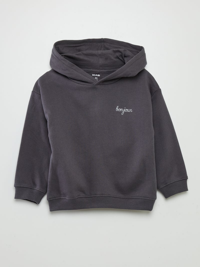 Conjunto sweatshirt e leggings caneladas - 2 peças CINZA - Kiabi