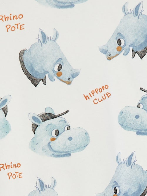 Conjunto sweatshirt em French Terry + calções - 2 peças - Kiabi