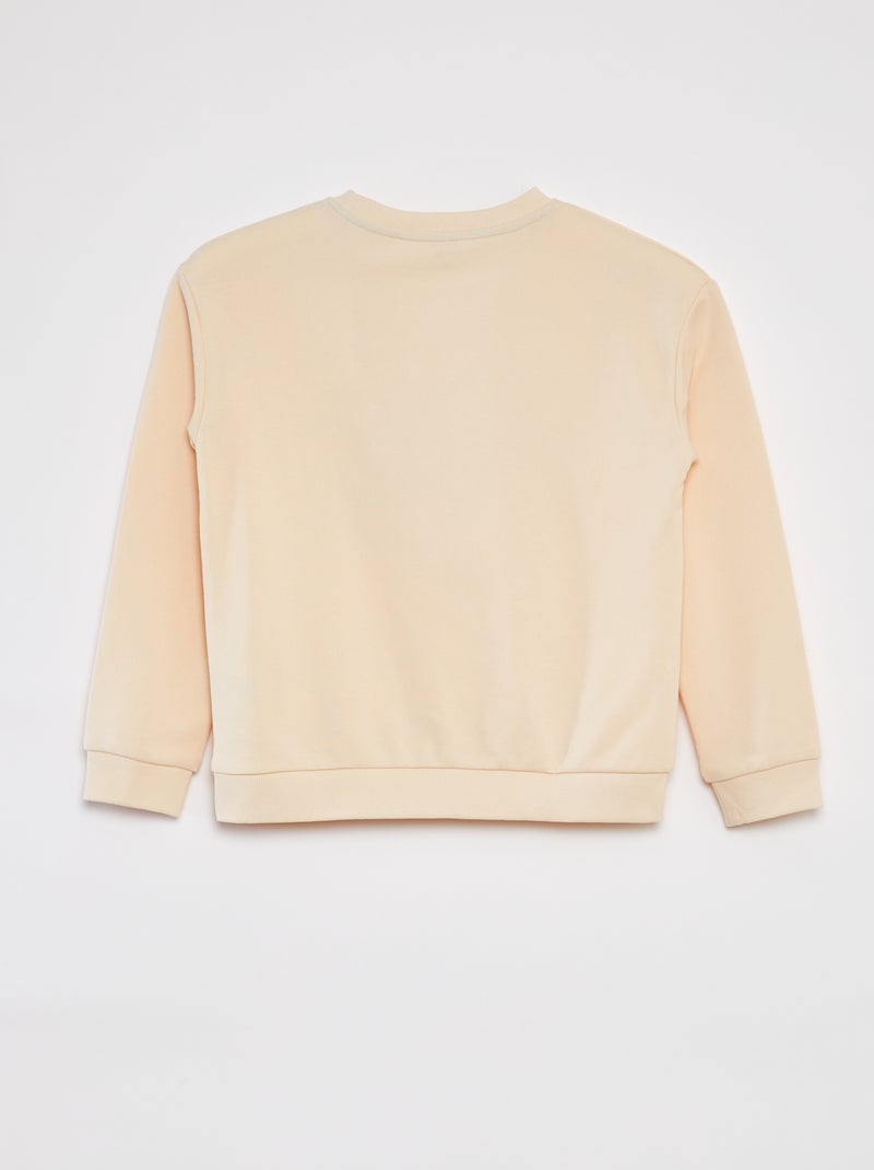 Conjunto sweatshirt em French Terry + calções - 2 peças BEGE - Kiabi