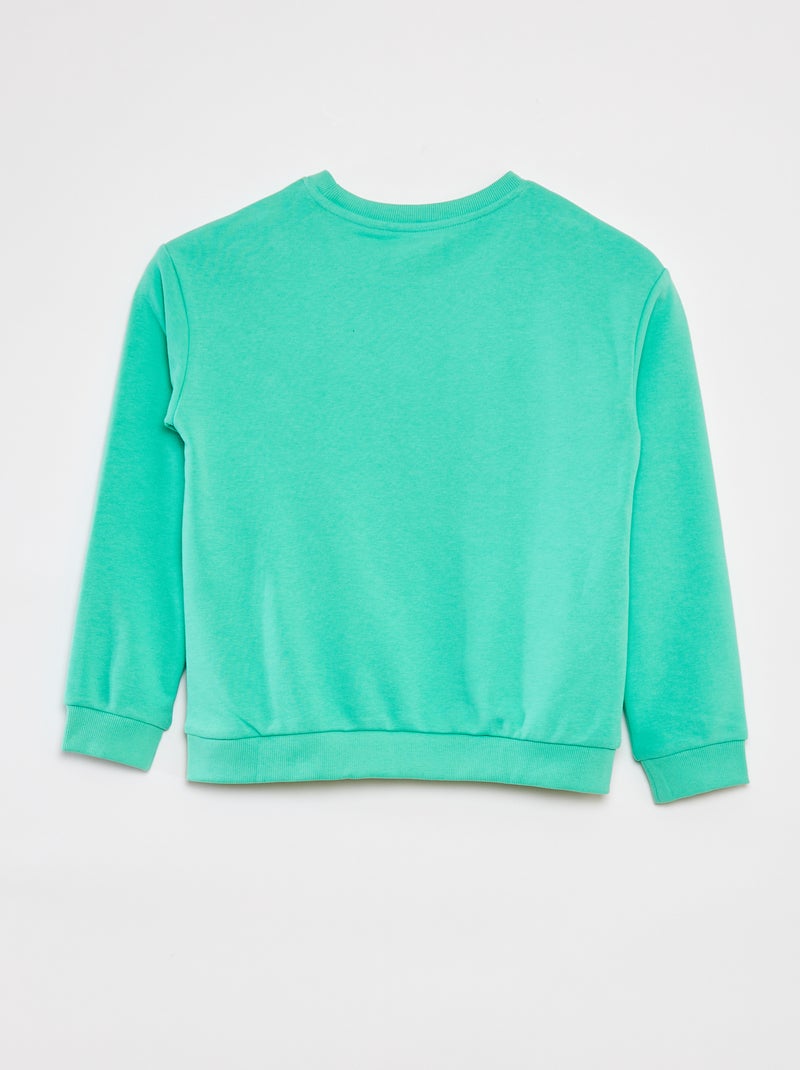 Conjunto sweatshirt em French Terry + calções - 2 peças VERDE - Kiabi