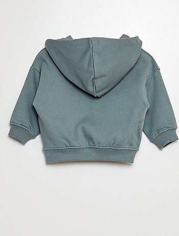 Conjunto sweatshirt em moletão + leggings nervuradas - 2 peças