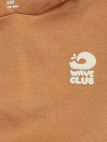 Conjunto sweatshirt em moletão + leggings nervuradas - 2 peças