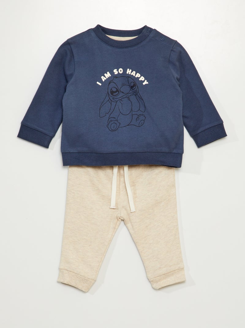 Conjunto sweatshirt + fato de treino 'Disney' - 2 peças AZUL - Kiabi