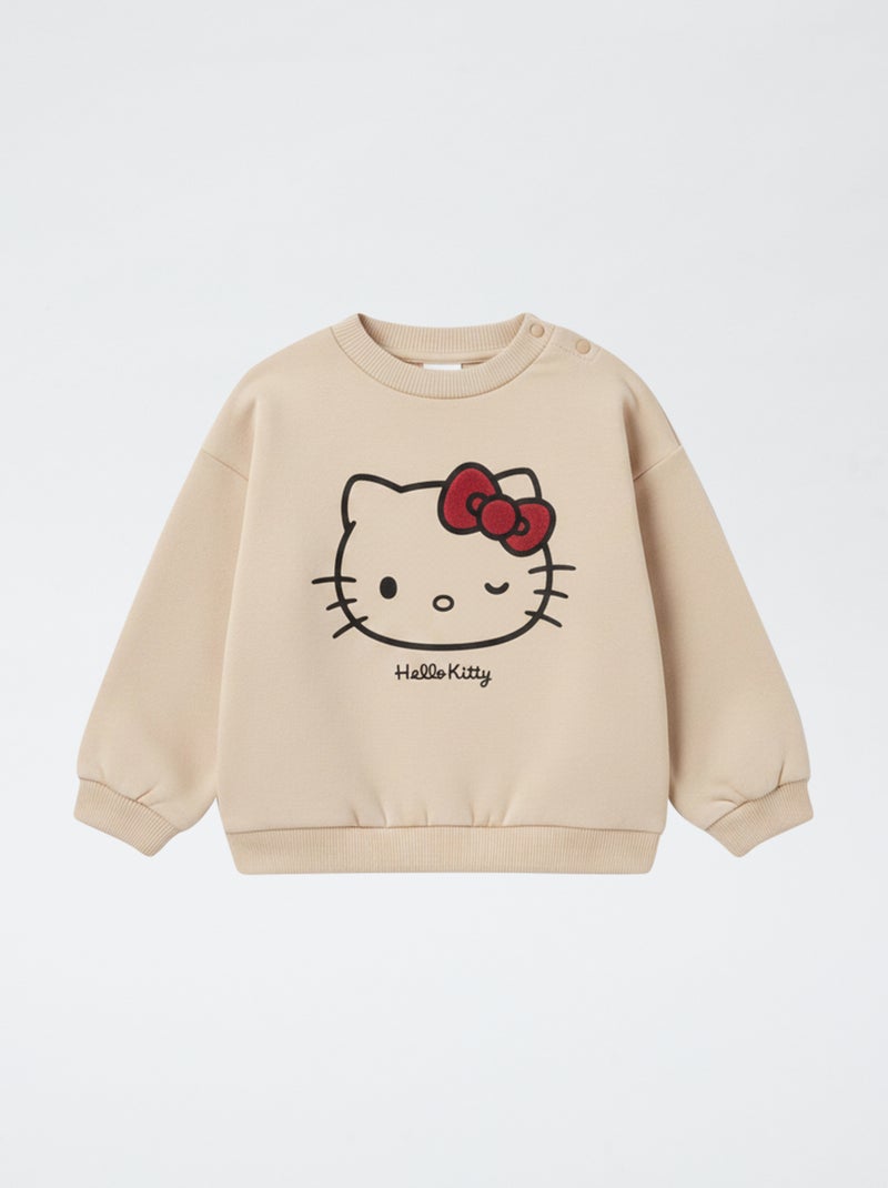 Conjunto sweatshirt + legging - 2 peças Bege - Kiabi