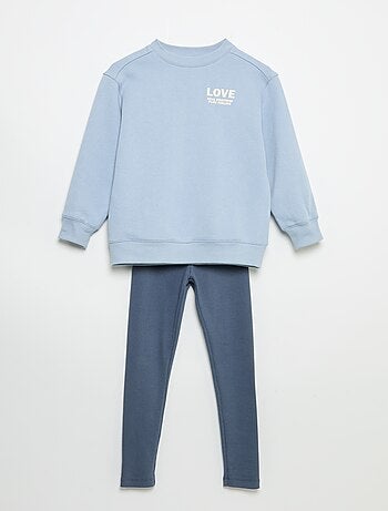 Conjunto sweatshirt + leggings - 2 peças