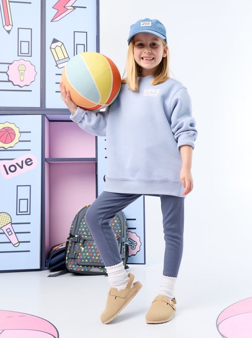 Conjunto sweatshirt + leggings - 2 peças - Kiabi