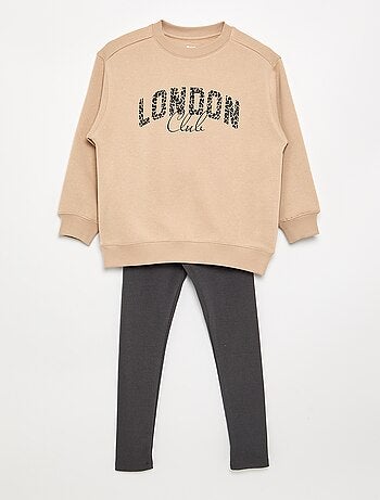 Conjunto sweatshirt + leggings - 2 peças