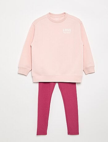Conjunto sweatshirt + leggings - 2 peças