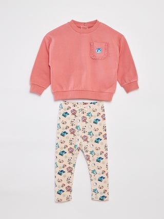 Conjunto sweatshirt + leggings 'A Casa Mágica da Gabby'  - 2 peças
