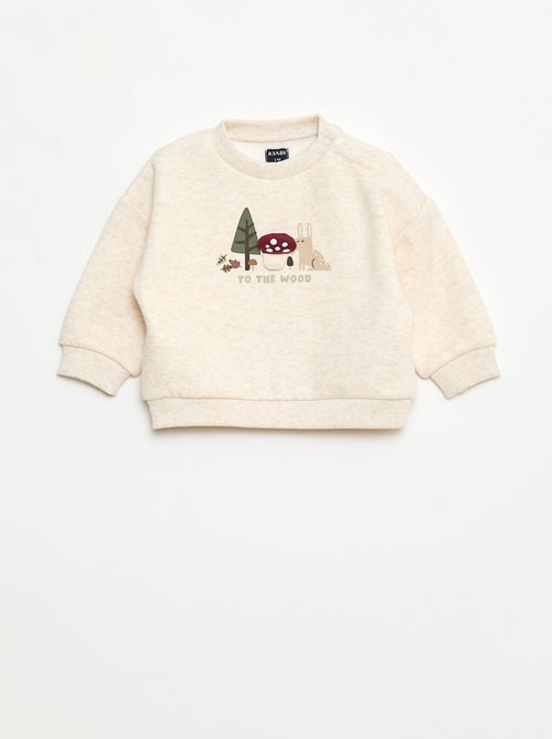 Conjunto sweatshirt + leggings com desenho - Kiabi