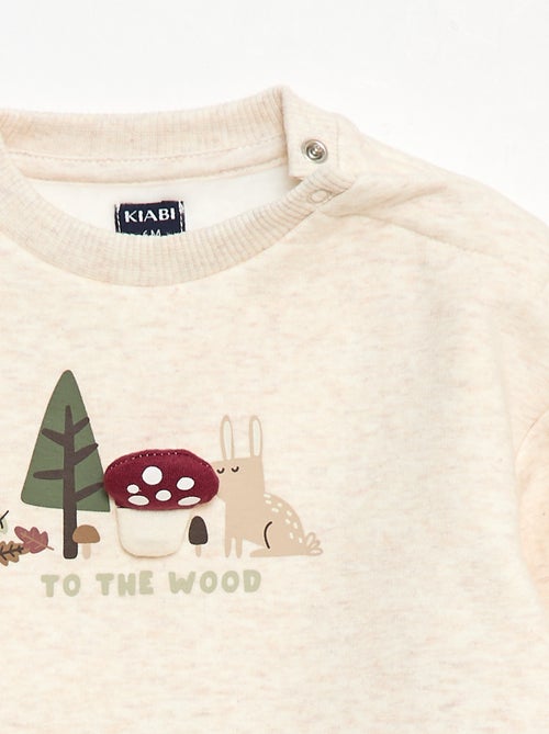 Conjunto sweatshirt + leggings com desenho - Kiabi