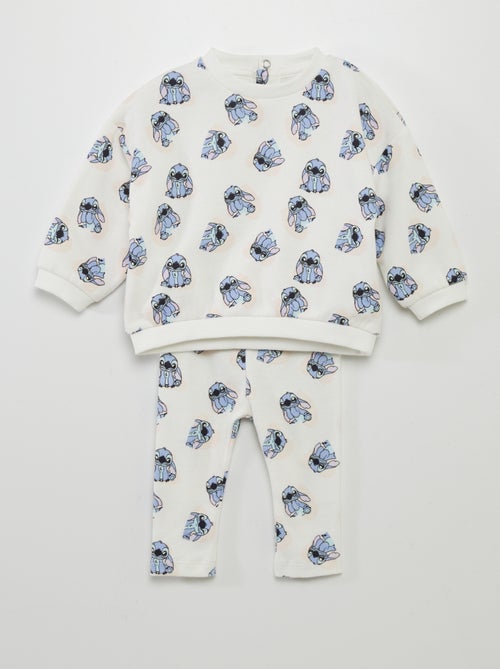 Conjunto sweatshirt + leggings com estampado 'Stitch' - Kiabi