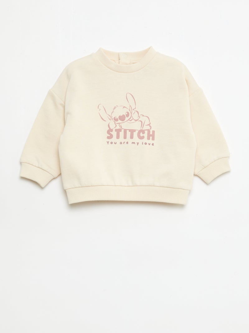 Conjunto Sweatshirt + leggings 'Disney' Bege - Kiabi