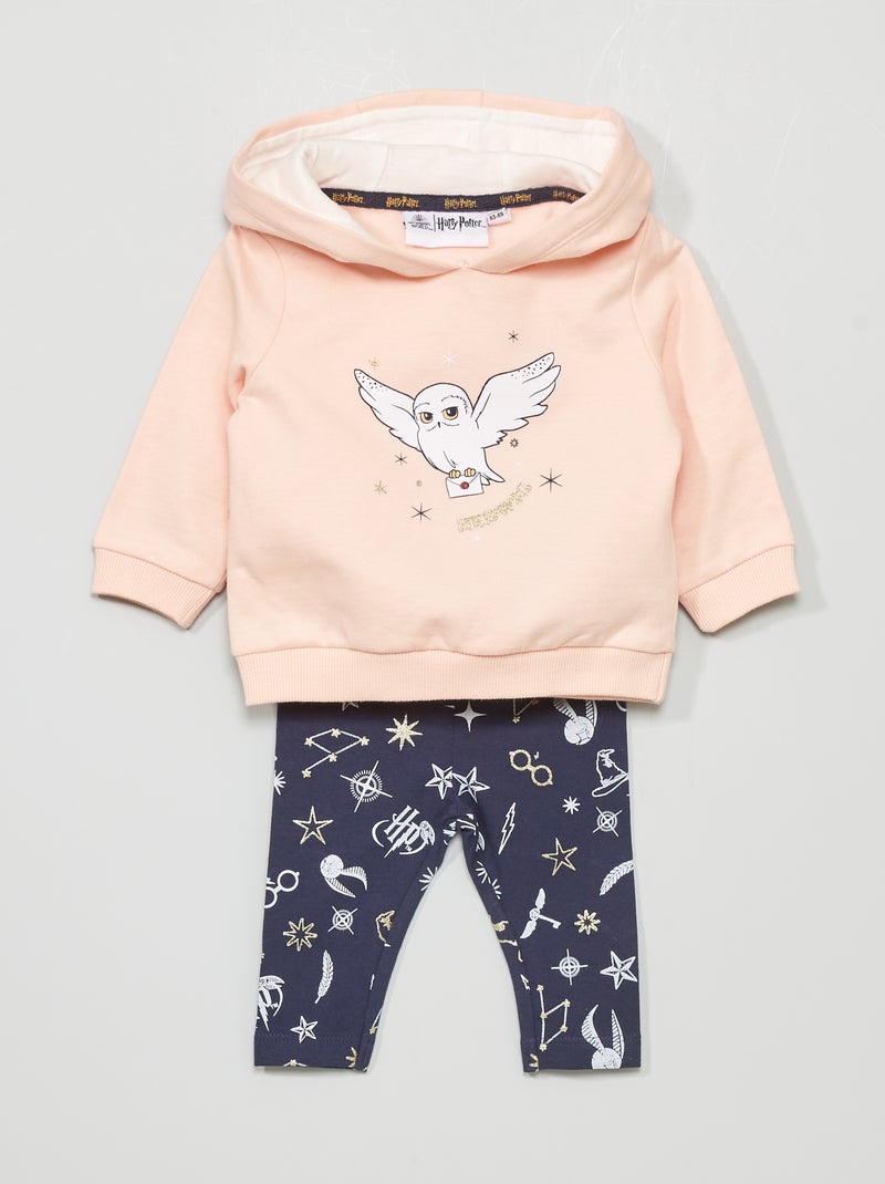 Conjunto sweatshirt + leggings 'Harry Potter' Rosa - Kiabi