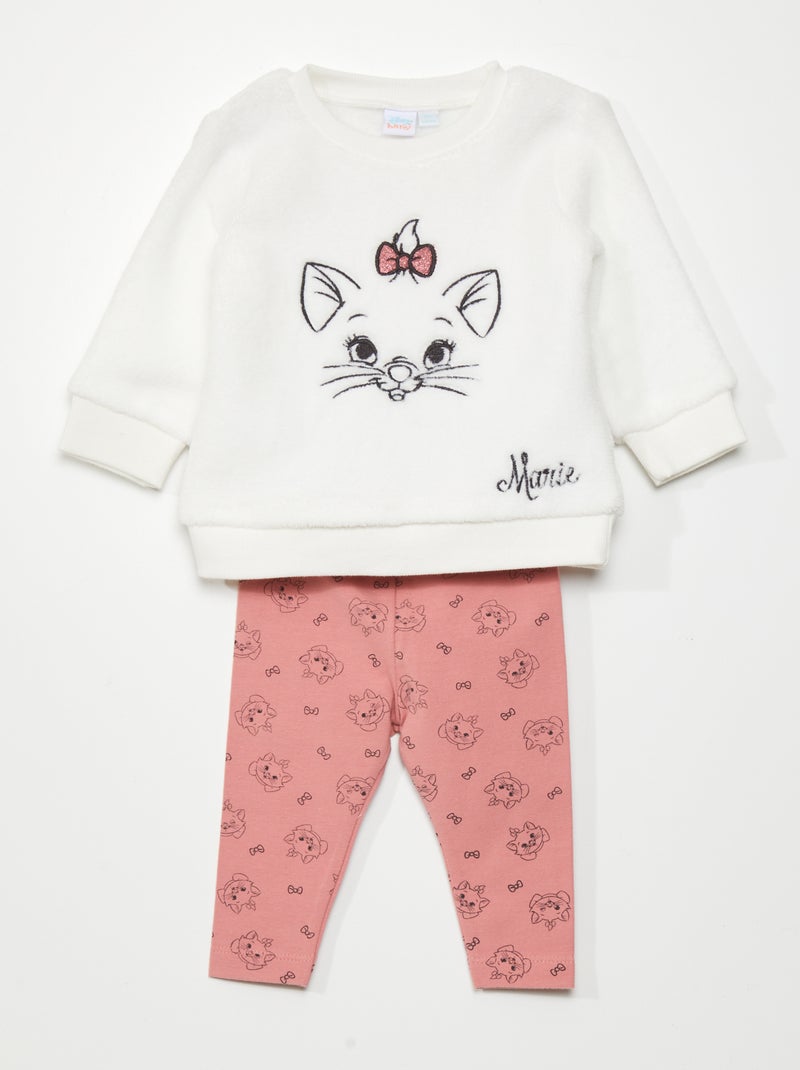 Conjunto sweatshirt + leggings 'Maria Os Aristogatos'  - 2 peças BEGE - Kiabi
