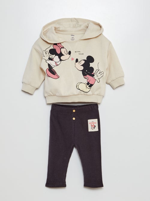 Conjunto sweatshirt + leggings 'Minnie & Mickey'  - 2 peças - Kiabi