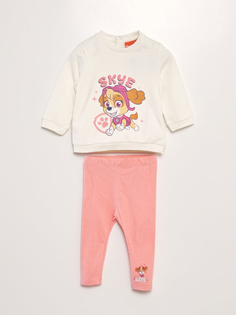 Conjunto sweatshirt + leggings 'Patrulha Pata' - 2 peças VIOLETA - Kiabi