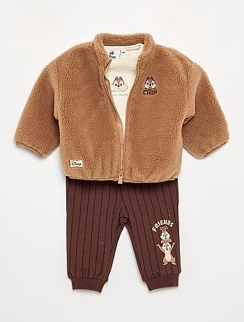 Conjunto sweatshirt + t-shirt + calças 'Tico e Teco' 'Disney' - 3 peças
