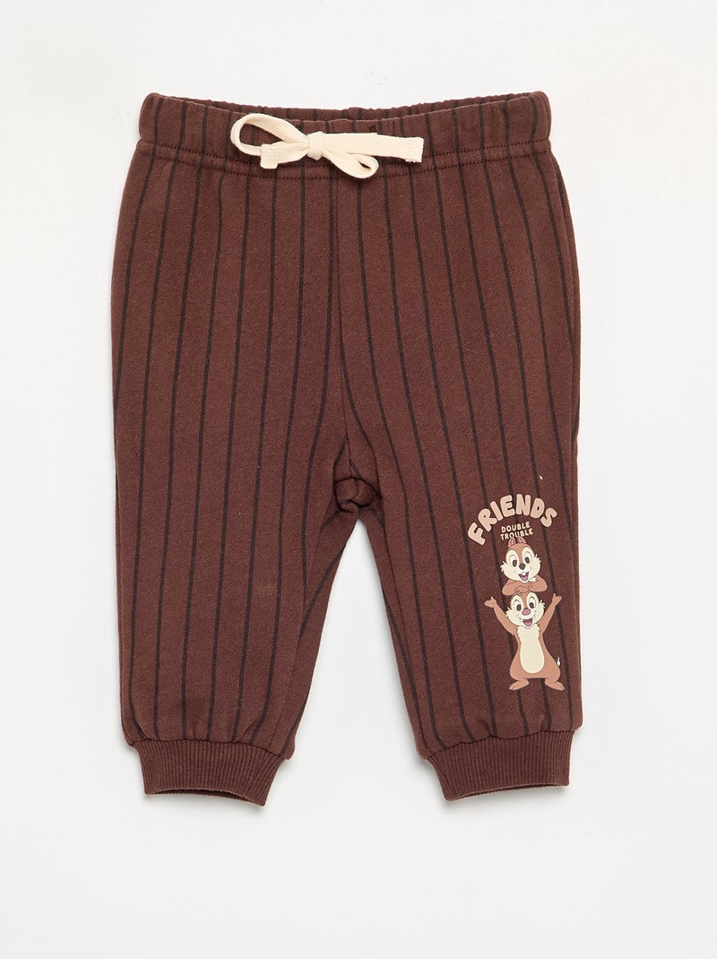 Conjunto sweatshirt + t-shirt + calças 'Tico e Teco' 'Disney' - 3 peças Bege - Kiabi