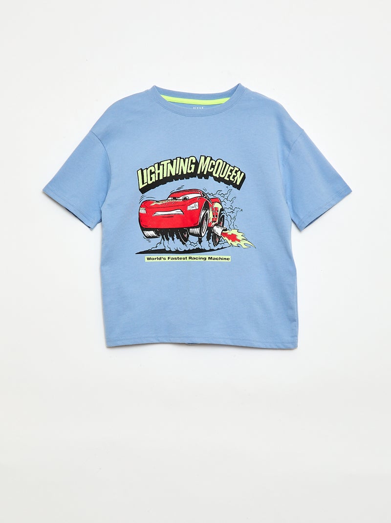 Conjunto t-shirt + bermuda 'Cars' 'Disney' 'Pixar' - 2 peças Azul - Kiabi