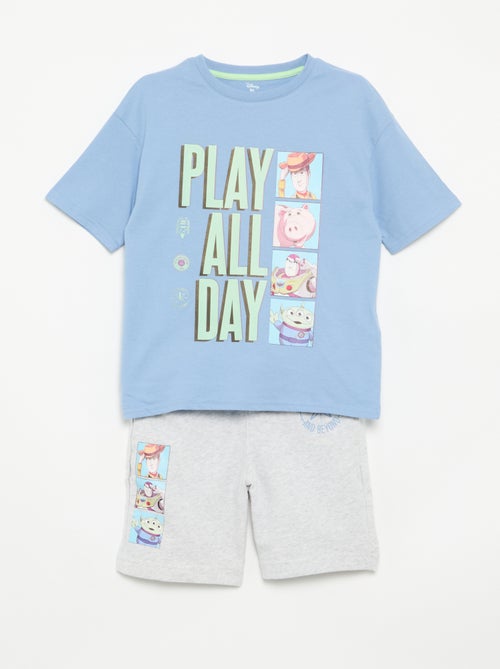 Conjunto t-shirt + bermuda 'Cars' 'Disney' 'Pixar' - 2 peças - Kiabi Conjunto t-shirt + bermuda 'Cars' 'Disney' 'Pixar' - 2 peças - Kiabi