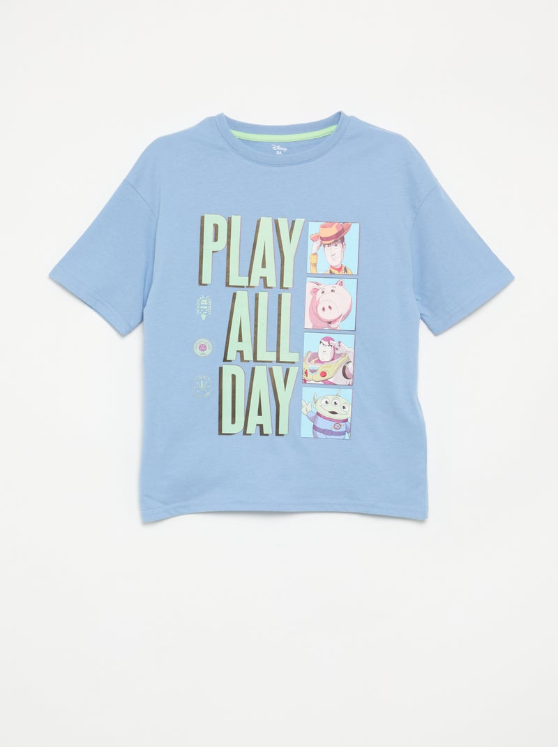 Conjunto t-shirt + bermuda 'Cars' 'Disney' 'Pixar' - 2 peças Azul - Kiabi