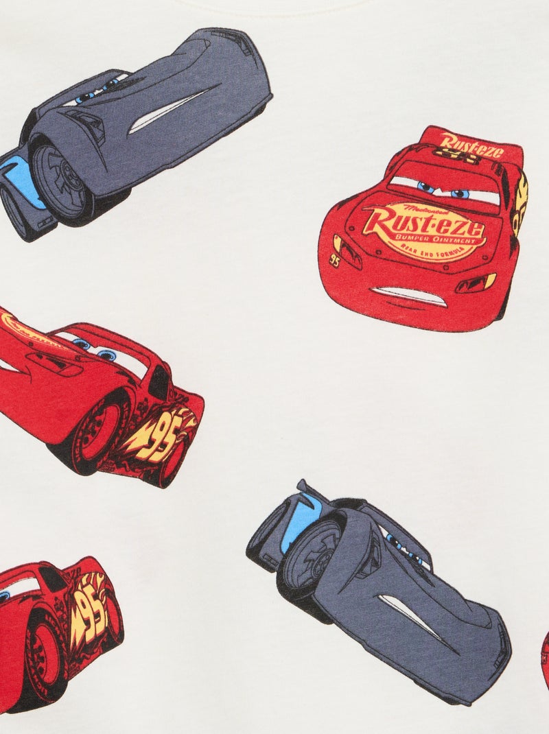 Conjunto t-shirt + bermuda 'Cars' 'Disney' 'Pixar' - 2 peças Branco - Kiabi