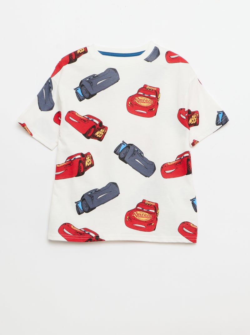 Conjunto t-shirt + bermuda 'Cars' 'Disney' 'Pixar' - 2 peças Branco - Kiabi