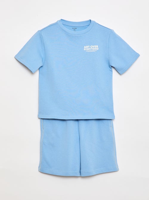 Conjunto t-shirt + bermudas - 2 peças - Kiabi