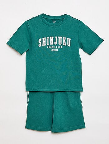 Conjunto t-shirt + bermudas - 2 peças