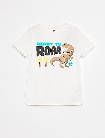 Conjunto t-shirt + bermudas 'Parque Jurássico' - 2 peças