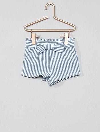 Conjunto t-shirt + calção às riscas - Kiabi