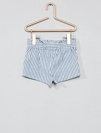 Conjunto t-shirt + calção às riscas - Kiabi