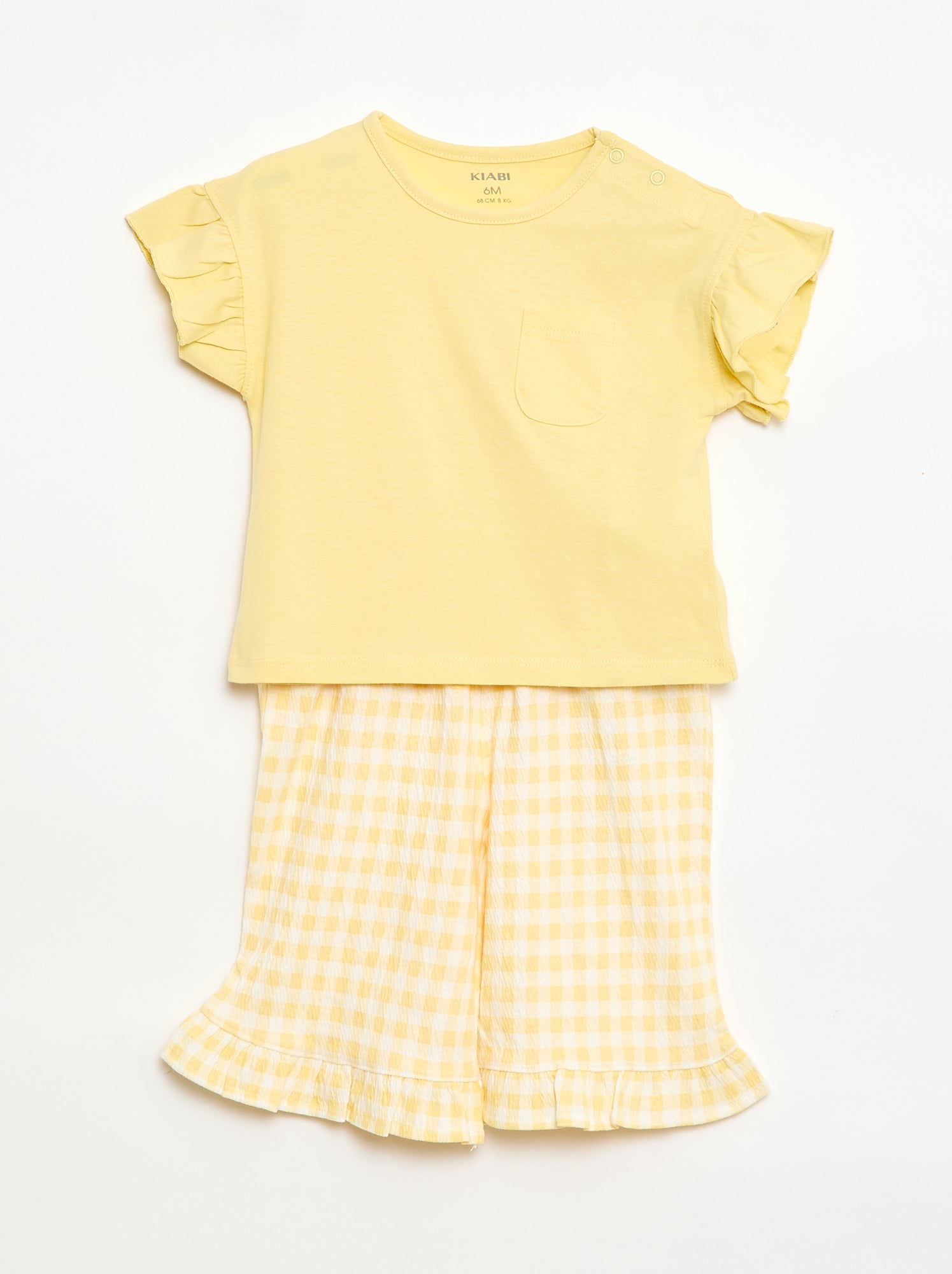 Conjunto t-shirt + calças - 2 bolsos