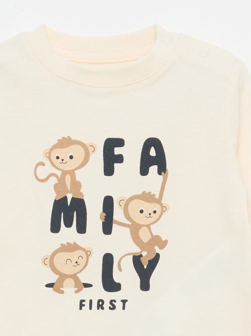 Conjunto t-shirt + calças - 2 peças - Kiabi