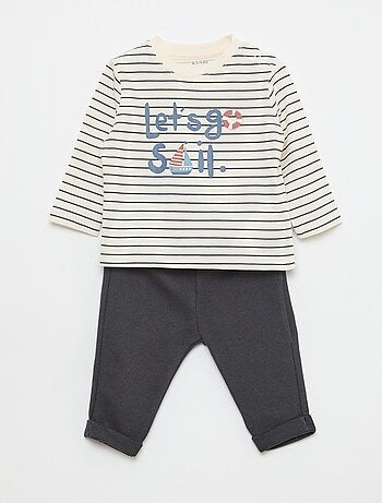 Conjunto t-shirt + calças - 2 peças