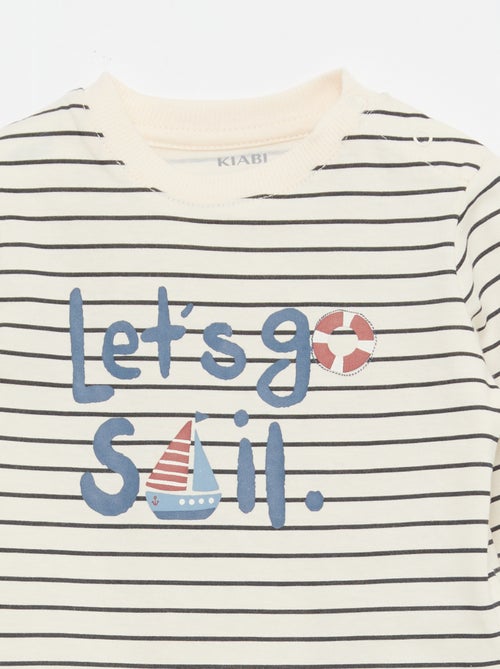 Conjunto t-shirt + calças - 2 peças - Kiabi