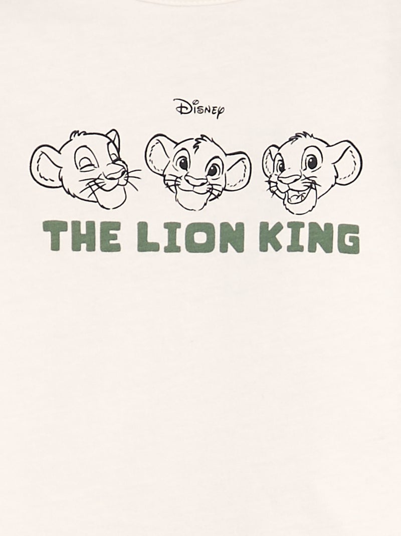 Conjunto t-shirt + calças + casaco 'Disney'  - 3 peças BRANCO - Kiabi