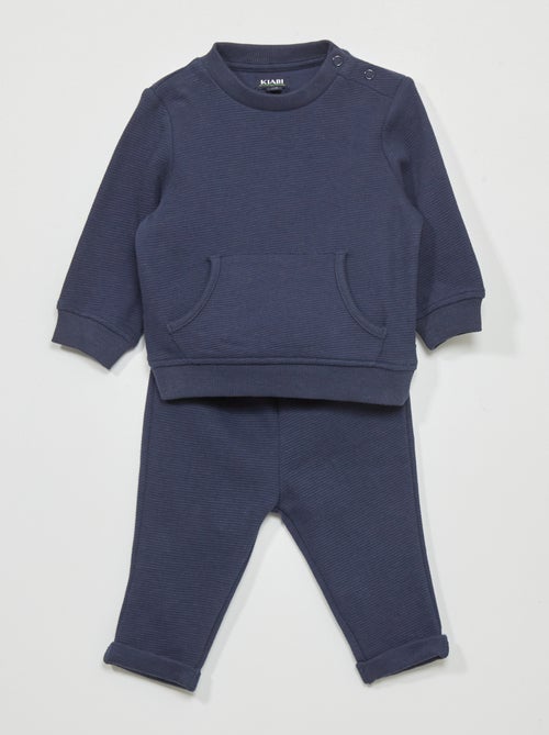Conjunto t-shirt + calças de fato de treino  - 2 peças - Kiabi