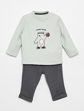 Conjunto t-shirt + Calças de jogging - 2 peças